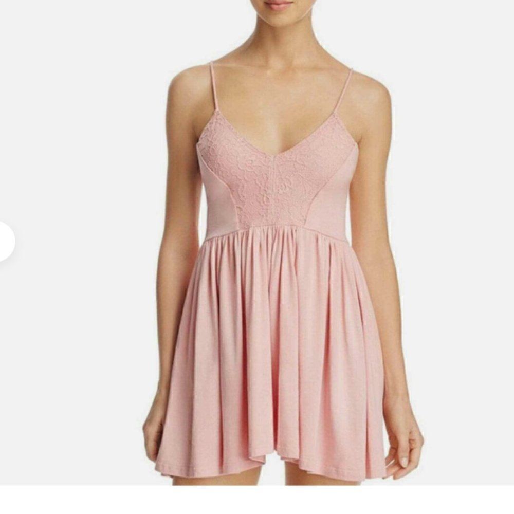 Sam Edelman Flowy Lacy Romper Pink Size Medium